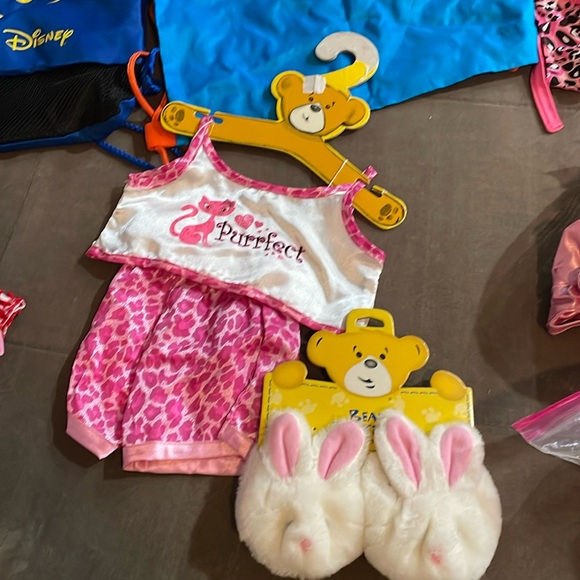 Lot of Build a Bear Clothes and accessories.